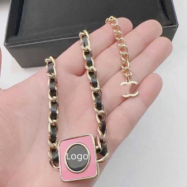 designer jewelry necklace channl double necklace personalized woven collar chain fashion letter square block simple and exquisite ear studs, Black
designer jewelry necklace channl double necklace personalized woven collar chain fashion letter square block simple and exquisite ear studs, Black