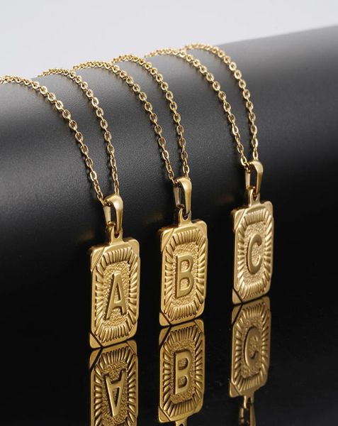 trendsmax rectangle initial letter pendant charm for mens womens 18k gold plated stainless steel capital letters pendant necklace 8971262, Silver
trendsmax rectangle initial letter pendant charm for mens womens 18k gold plated stainless steel capital letters pendant necklace 8971262, Silver