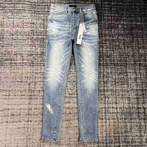 purple brand jeans designer mens ripped straight regular denim tears washed old long fashion hole stack a03, Blue
purple brand jeans designer mens ripped straight regular denim tears washed old long fashion hole stack a03, Blue