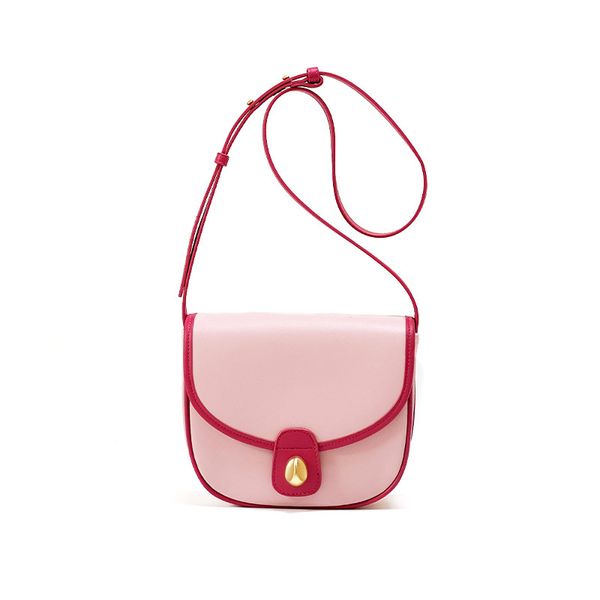 2023 summer new genuine cowhide contrast color one shoulder crossbody saddle bag high end fashion small bag
2023 summer new genuine cowhide contrast color one shoulder crossbody saddle bag high end fashion small bag
