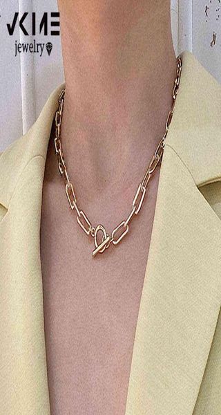vkme fashion thick gold chain necklace for women vintage geometric chains link toggle clasp choker necklaces trendy 2021 jewelry g9335364, Silver
vkme fashion thick gold chain necklace for women vintage geometric chains link toggle clasp choker necklaces trendy 2021 jewelry g9335364, Silver
