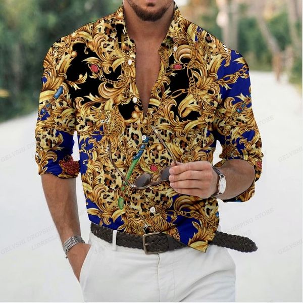 mens casual shirts golden luxury hawaii men fashion shirt long sleeve blouses beach blouse clothing turn over collar vocation camisas 230726, White;black
mens casual shirts golden luxury hawaii men fashion shirt long sleeve blouses beach blouse clothing turn over collar vocation camisas 230726, White;black