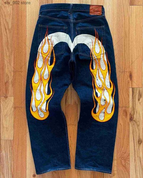 men's jeans trendy flame design sense printed jeans hip-hop men's american street loose wide-leg straight-leg pants casual trouser, Blue
men's jeans trendy flame design sense printed jeans hip-hop men's american street loose wide-leg straight-leg pants casual trouser, Blue