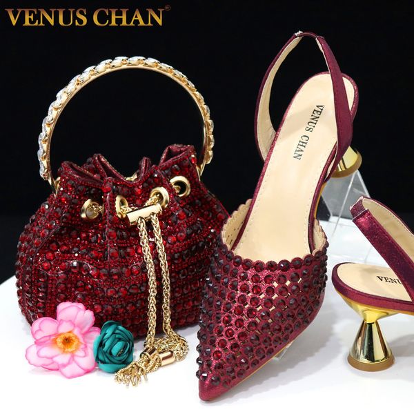 sandals chan pointed toe heels for women elegant party wine color full diamond pumps italian shoes and bags matching set 230726, Black
sandals chan pointed toe heels for women elegant party wine color full diamond pumps italian shoes and bags matching set 230726, Black