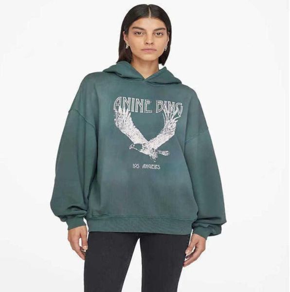 women designer washed hoodie green spray fried eagle print fleece worn hooded sweater pullover sweatshirts 23ss1088983, Black
women designer washed hoodie green spray fried eagle print fleece worn hooded sweater pullover sweatshirts 23ss1088983, Black