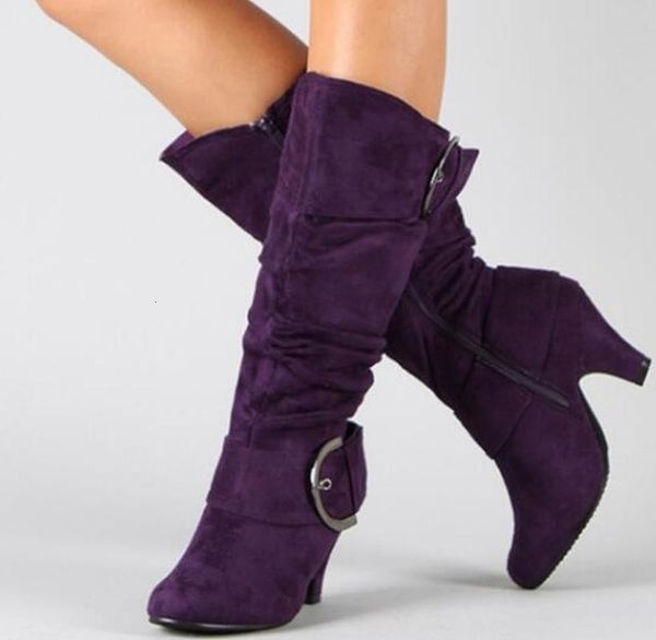 boots winter knee high boots autumn faux suede wide pleated slouchy buckle 5cm spike heels zip size 35-43 grey 230726, Black
boots winter knee high boots autumn faux suede wide pleated slouchy buckle 5cm spike heels zip size 35-43 grey 230726, Black
