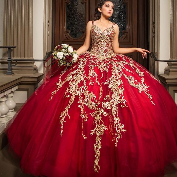 luxury sweetheart red dress quinceanera dress 2023 party gown princess gold lace appliques sleeveless spaghetti strap, Blue;red
luxury sweetheart red dress quinceanera dress 2023 party gown princess gold lace appliques sleeveless spaghetti strap, Blue;red