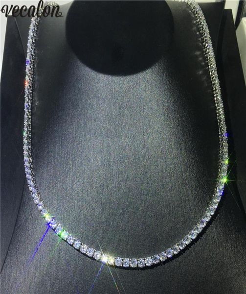 vecalon luxury tennis necklace white gold filled full 4mm 5a cz party wedding necklaces for women men hiphop jewelry gift6501658, Black
vecalon luxury tennis necklace white gold filled full 4mm 5a cz party wedding necklaces for women men hiphop jewelry gift6501658, Black
