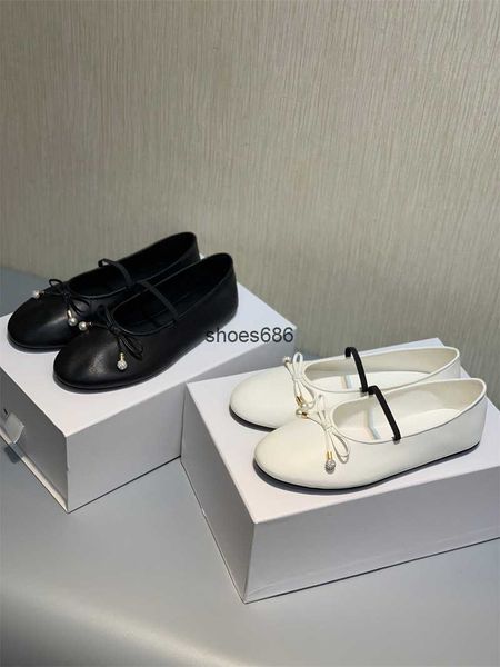 pure original the row sheepskin bow ballet shoes women's round toe mary jane shoes shallow cut single shoes flat bottom grandma shoes, Black
pure original the row sheepskin bow ballet shoes women's round toe mary jane shoes shallow cut single shoes flat bottom grandma shoes, Black