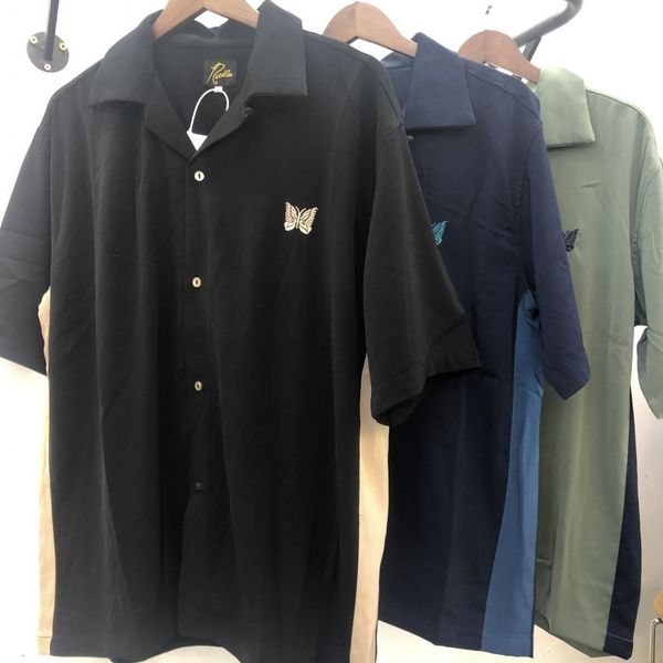 mens casual shirts summer butterfly embroidery green apricot black needles men women oversized awge spliced lapel shirt 230726, White;black
mens casual shirts summer butterfly embroidery green apricot black needles men women oversized awge spliced lapel shirt 230726, White;black