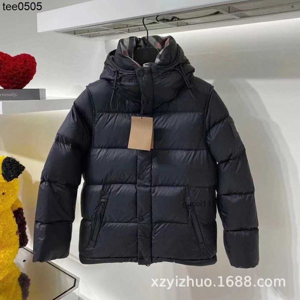 thick color burbreries b burberies family solid sleeves short detachable winter men's and women's new down designer style jacket l, Black
thick color burbreries b burberies family solid sleeves short detachable winter men's and women's new down designer style jacket l, Black