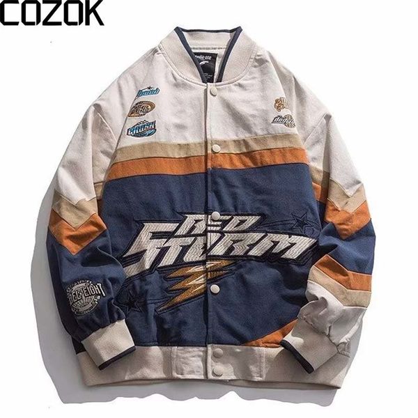 mens jackets american embroidered baseball varsity racing jacket couple motorcycle toolingcoat street retro casual coats 230726, Black;brown
mens jackets american embroidered baseball varsity racing jacket couple motorcycle toolingcoat street retro casual coats 230726, Black;brown