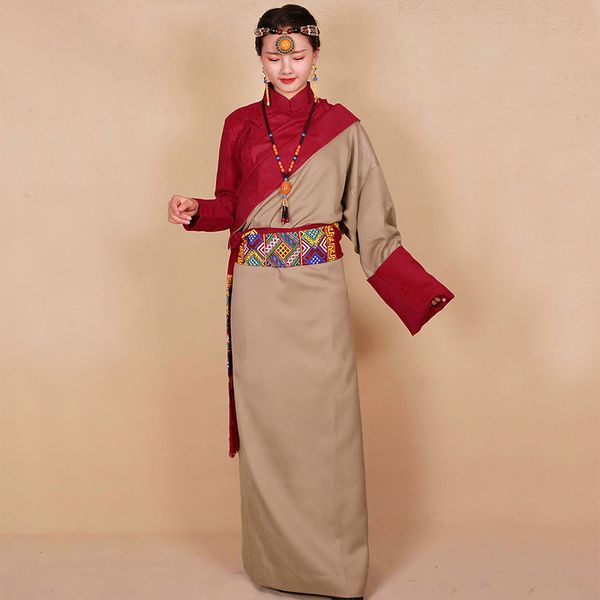 spring autumn nepal bhutan tibetan women clothing silk cotton standard tibet wear guozhuang bola ethnic set blouse and robe, Red
spring autumn nepal bhutan tibetan women clothing silk cotton standard tibet wear guozhuang bola ethnic set blouse and robe, Red