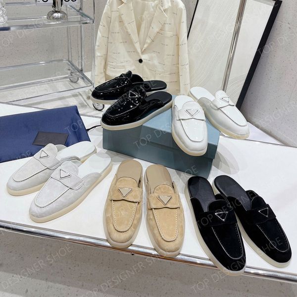 designer sandals women's clogs slippers flat casual suede slippers fashion designer mules flat mules flat boat shoes 35-40, Black
designer sandals women's clogs slippers flat casual suede slippers fashion designer mules flat mules flat boat shoes 35-40, Black