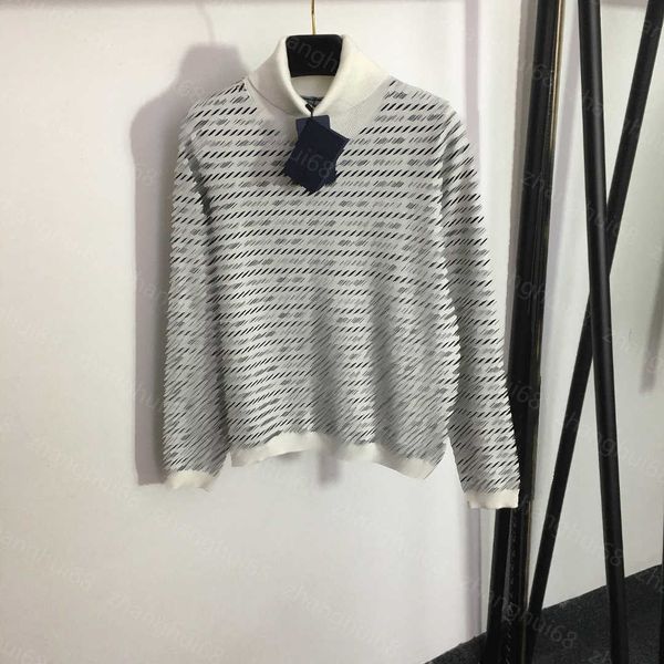 23ss women sweater womens designer clothing presbyterian logo letter striped turtleneck long-sleeved pullover sweater wool sweater base wome, White;black
23ss women sweater womens designer clothing presbyterian logo letter striped turtleneck long-sleeved pullover sweater wool sweater base wome, White;black