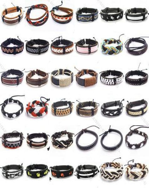 10pcslot mix style leather bangles bracelets for diy craft fashion jewelry gift 8inch lb038718111, Black
10pcslot mix style leather bangles bracelets for diy craft fashion jewelry gift 8inch lb038718111, Black