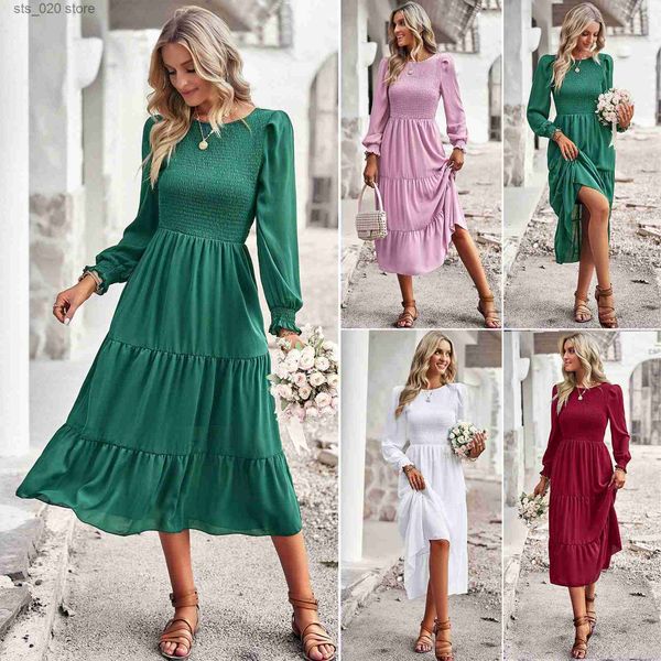 basic casual dresses designer women's elegant solid color dress 2023 spring/summer casual women's wear t230727, Black;gray
basic casual dresses designer women's elegant solid color dress 2023 spring/summer casual women's wear t230727, Black;gray