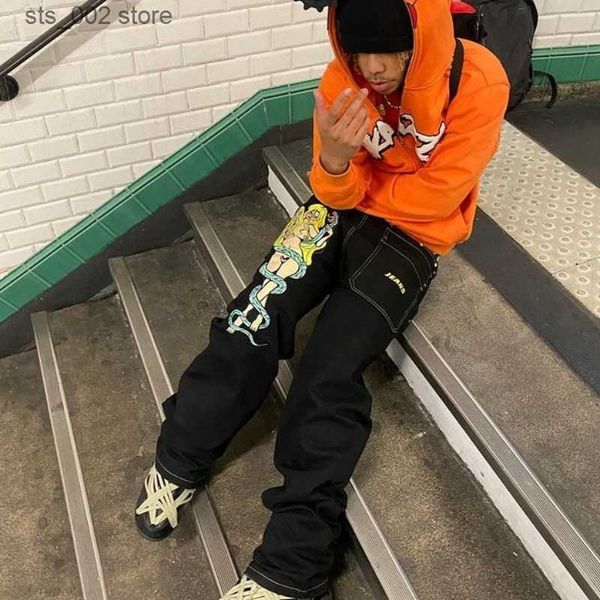 men's jeans hip hop men clothing y2k women's cargo punk wide leg pants 2023 fashion pants anime print denim pants street apparel b, Blue
men's jeans hip hop men clothing y2k women's cargo punk wide leg pants 2023 fashion pants anime print denim pants street apparel b, Blue