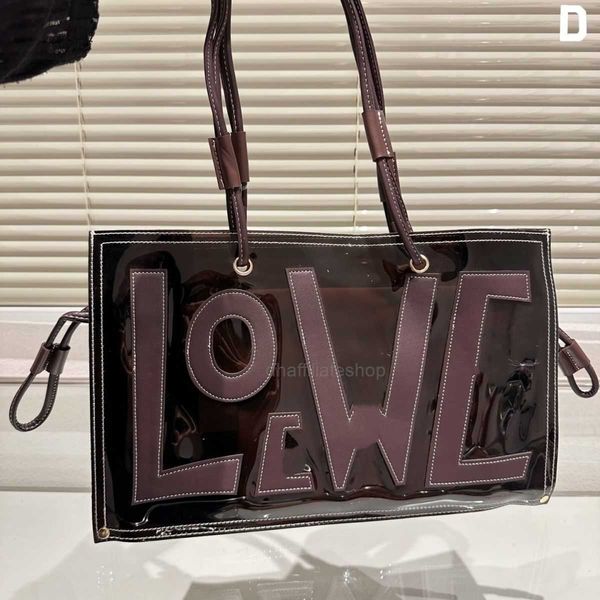 tote designers bags loewesy pvc transparent shopping bag lightweight one shoulder underarm bag light luxury french forest series outgoing la
tote designers bags loewesy pvc transparent shopping bag lightweight one shoulder underarm bag light luxury french forest series outgoing la