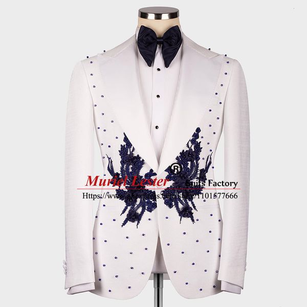 mens suits blazers groom wear suit jacket slim fit coat navy appliques pearls blazer tailore made 1 pieces wedding tuxedo prom dress elegant, White;black
mens suits blazers groom wear suit jacket slim fit coat navy appliques pearls blazer tailore made 1 pieces wedding tuxedo prom dress elegant, White;black