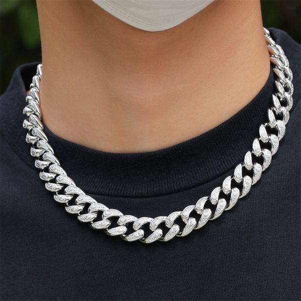 15mm hiphop eye diamond 18k gold mens necklace bracelet designer cuban link chain for man copper chains silver necklaces chokers bracelets f
15mm hiphop eye diamond 18k gold mens necklace bracelet designer cuban link chain for man copper chains silver necklaces chokers bracelets f