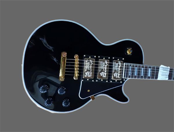 lp custom electric guitar mahogany body ebony fingerboard gold hardware 3 pickup polished black
lp custom electric guitar mahogany body ebony fingerboard gold hardware 3 pickup polished black