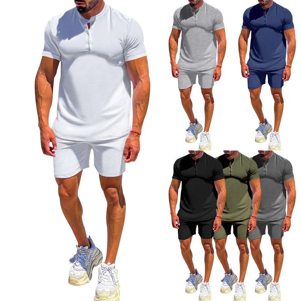 men's tracksuits suit korean style summer fashion tshirt plus loose shorts solid color twopiece men's 2023 casual 230727, Gray
men's tracksuits suit korean style summer fashion tshirt plus loose shorts solid color twopiece men's 2023 casual 230727, Gray