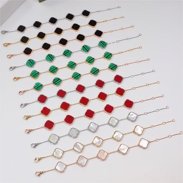 classic narrow edition bracelet classic five-flowered single flower double-sided penplated 18k gold mesh chain fashion designer jewelry wome, Golden;silver
classic narrow edition bracelet classic five-flowered single flower double-sided penplated 18k gold mesh chain fashion designer jewelry wome, Golden;silver