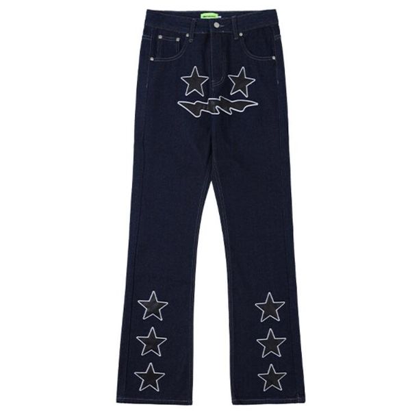 high street pu leather embroidered jeans for men and women's slim flared jeans blue straight leg casual pants 2023, Black;brown
high street pu leather embroidered jeans for men and women's slim flared jeans blue straight leg casual pants 2023, Black;brown