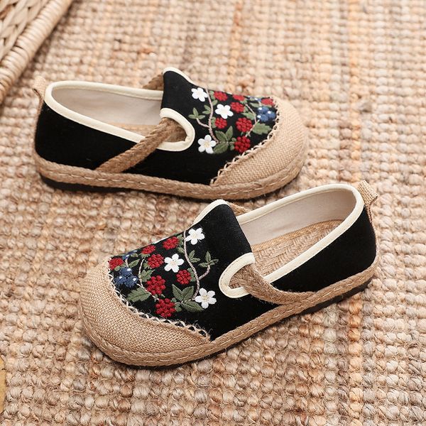 2023 new ethnic style embroidered shoes shallow cut low cloth shoes espadrilles for youth girls womens designer sneakers loafers white red, Black
2023 new ethnic style embroidered shoes shallow cut low cloth shoes espadrilles for youth girls womens designer sneakers loafers white red, Black