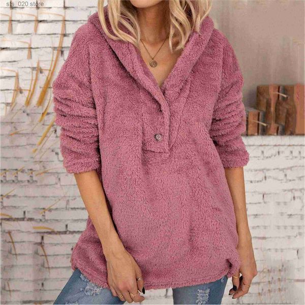 women's hoodies women hoodie sweatshirts winter solid color leather plush long-sleeved hooded sweatshirt casual loose pullover ropa de, Black
women's hoodies women hoodie sweatshirts winter solid color leather plush long-sleeved hooded sweatshirt casual loose pullover ropa de, Black
