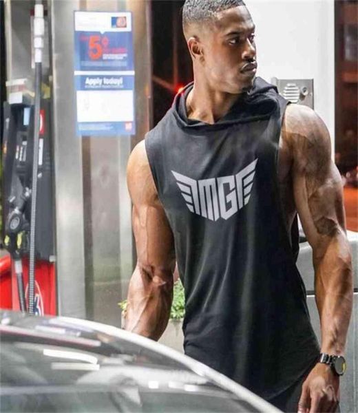 muscleguys brand hooded sleeveless shirt cotton gym clothing fitness vest men bodybuilding tank hoodies sports singlets 210621238181, White;black
muscleguys brand hooded sleeveless shirt cotton gym clothing fitness vest men bodybuilding tank hoodies sports singlets 210621238181, White;black