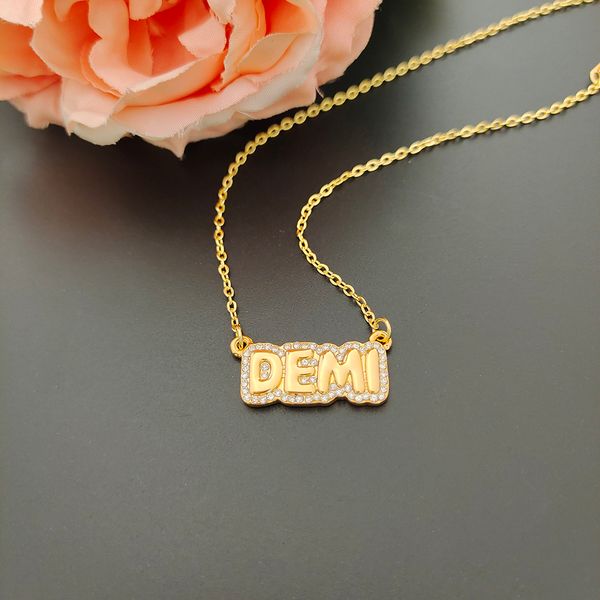 pendant necklaces dodoai custom name necklace crystal personalized bubble cursive font jewelry for women mother 230727, Silver
pendant necklaces dodoai custom name necklace crystal personalized bubble cursive font jewelry for women mother 230727, Silver