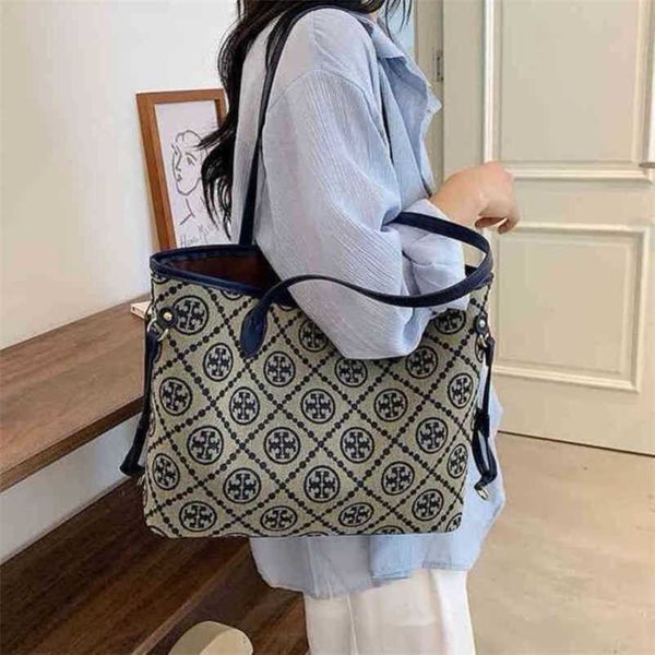 2023 new luxury bags trend canvas old flower mommy child mother tot