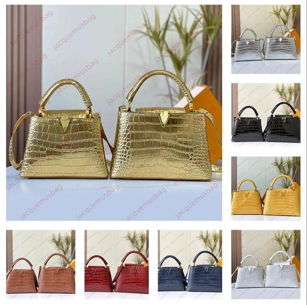 designer capucines bag tote women's angled shoulder bags genuine leather detachable belt multi-color crocodile pattern women's han
designer capucines bag tote women's angled shoulder bags genuine leather detachable belt multi-color crocodile pattern women's han