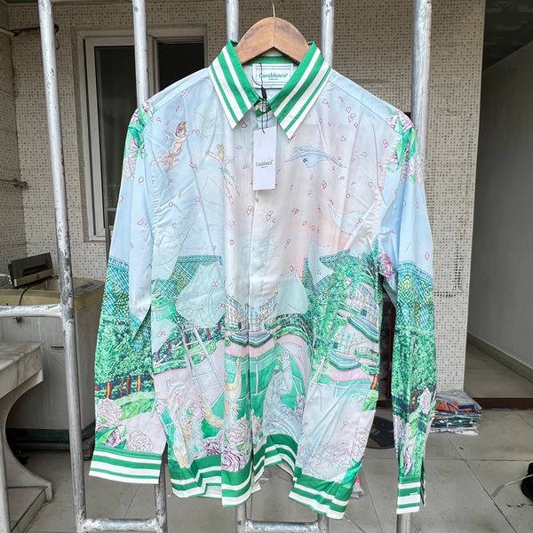 mens casual shirts cat print casablanca men shirt long sleeve spring summer clothes for one day ship out clothing 230726, White;black
mens casual shirts cat print casablanca men shirt long sleeve spring summer clothes for one day ship out clothing 230726, White;black