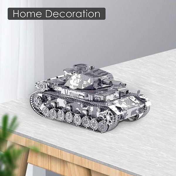 

piececool 3d metal puzzle german iv main battle tank model craft collection brain teaser stress relief toys handmade entertainment for adult