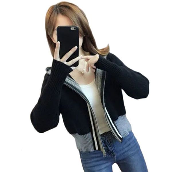 women's knits tees short knitted cardigan clothing spring and autumn longsleeved thin coat hooded sweater loose slim ady 230727, White
women's knits tees short knitted cardigan clothing spring and autumn longsleeved thin coat hooded sweater loose slim ady 230727, White