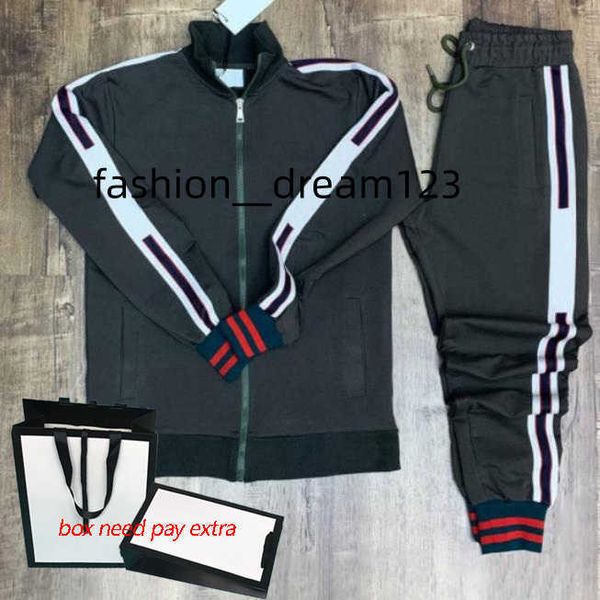men's tracksuits men designer tracksuits fashion two pieces set casual jacket + pants clothing suit sport style loose sportwear with le, Gray
men's tracksuits men designer tracksuits fashion two pieces set casual jacket + pants clothing suit sport style loose sportwear with le, Gray
