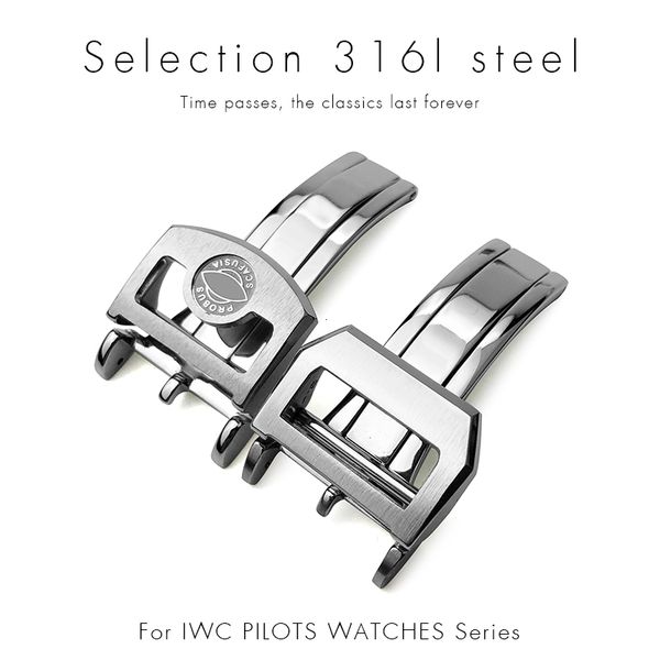 watch bands 18mm 20mm 316l stainless steel deployment buckle for iwc pilot mark portugieser rose gold rubber leather watchband folding clasp, Black;brown
watch bands 18mm 20mm 316l stainless steel deployment buckle for iwc pilot mark portugieser rose gold rubber leather watchband folding clasp, Black;brown