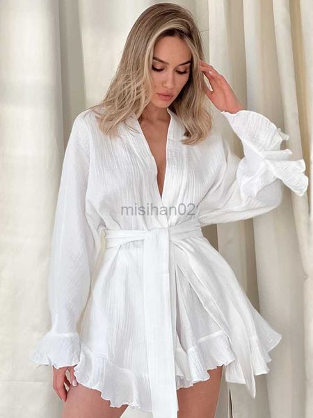 women's sleep lounge linad ruffle women's nightwear white 2 piece sets cotton long sleeve pajamas sashes loose suits with shorts 2
women's sleep lounge linad ruffle women's nightwear white 2 piece sets cotton long sleeve pajamas sashes loose suits with shorts 2