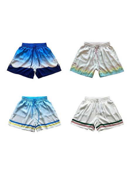 casablanca summer fashion summer gradient printed silk dropped short shorts small and loose relaxed men's and women's quarters, White;black
casablanca summer fashion summer gradient printed silk dropped short shorts small and loose relaxed men's and women's quarters, White;black