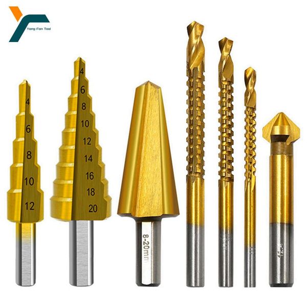 leggings 7pcs step drill bit saw umbrella chamfer bit straight titanium milling cutter 412/20mm 3 6 8 mm woodwork metal hole cone drill, Black
leggings 7pcs step drill bit saw umbrella chamfer bit straight titanium milling cutter 412/20mm 3 6 8 mm woodwork metal hole cone drill, Black