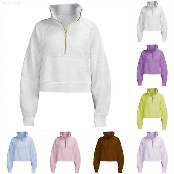 yoga hoodie scuba womens autumn and winter plus velvet thickening jackets hoodys sports half zipper terry designer sweater cing loose short, Black
yoga hoodie scuba womens autumn and winter plus velvet thickening jackets hoodys sports half zipper terry designer sweater cing loose short, Black