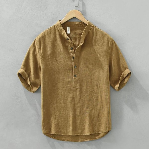 mens casual shirts fashion oneck button cardigan 2yk for man summer solid cotton linen t shirt tees clothing short sleeve 230726, White;black
mens casual shirts fashion oneck button cardigan 2yk for man summer solid cotton linen t shirt tees clothing short sleeve 230726, White;black