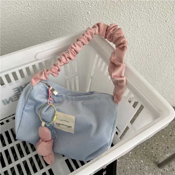 cosmetic bags cases women's wrinkly shoulder strap tote bag casual handbags corduroy underarm bags zipper work schoolbag 230726
cosmetic bags cases women's wrinkly shoulder strap tote bag casual handbags corduroy underarm bags zipper work schoolbag 230726