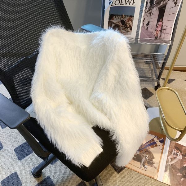 women's sweaters make senior feeling super nice mink fur pullovers female qiu dong languid is lazy breeze soft waxy furry coat 230727, White;black
women's sweaters make senior feeling super nice mink fur pullovers female qiu dong languid is lazy breeze soft waxy furry coat 230727, White;black