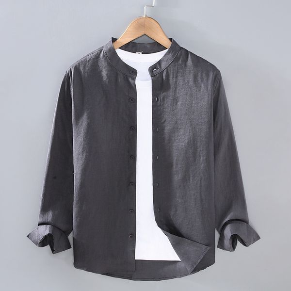 mens casual shirts pure linen long sleeved shirt spring and summer national style standing collar oversized loose versatile trendy 230726, White;black
mens casual shirts pure linen long sleeved shirt spring and summer national style standing collar oversized loose versatile trendy 230726, White;black