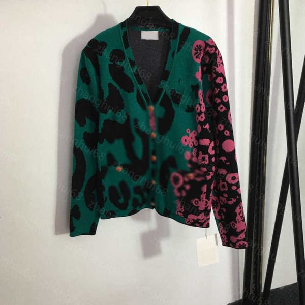 23ss womens designer clothing womens knits leopard print flower pattern v-neck long sleeve knit cardigan coat womens clothes a1, White
23ss womens designer clothing womens knits leopard print flower pattern v-neck long sleeve knit cardigan coat womens clothes a1, White