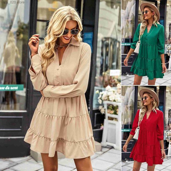 basic casual dresses autonomous style casual long sleeve dress 2022 autumn four seasons v-neck solid holiday a-line dress t230727, Black;gray
basic casual dresses autonomous style casual long sleeve dress 2022 autumn four seasons v-neck solid holiday a-line dress t230727, Black;gray